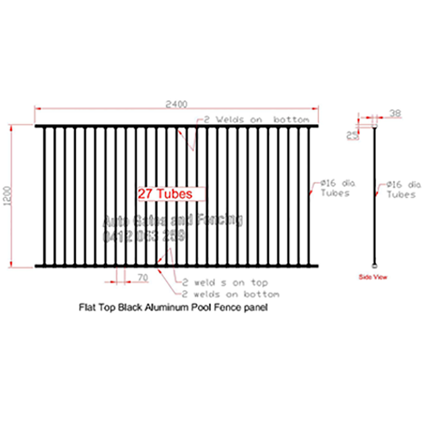 Aluminum Pool Fence