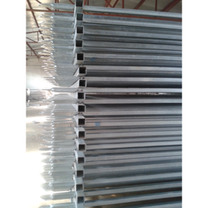 Galvanised security fence