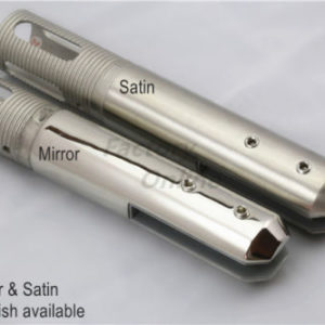 Mirror and satin core drill spigots