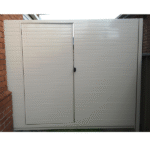 Aluminium No Gap Slat Single Swinging Gate with Internal Single Gate