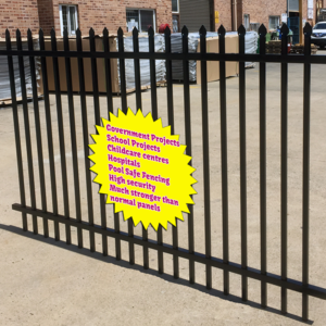 New Fence with 90mm gaps 1500mm